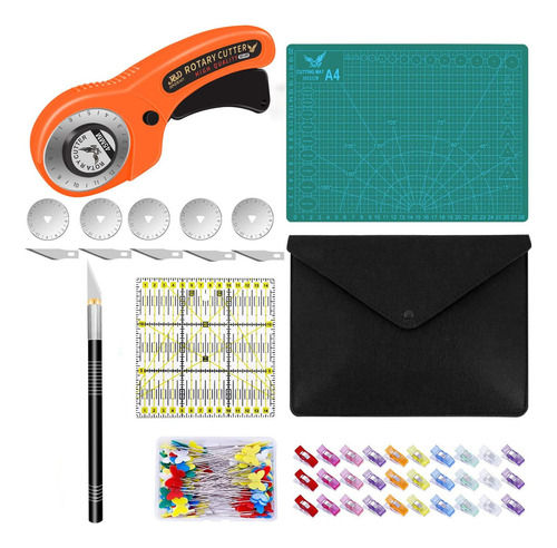 Kit Cortador De Tela Circular Para Ropa Herramienta Costura