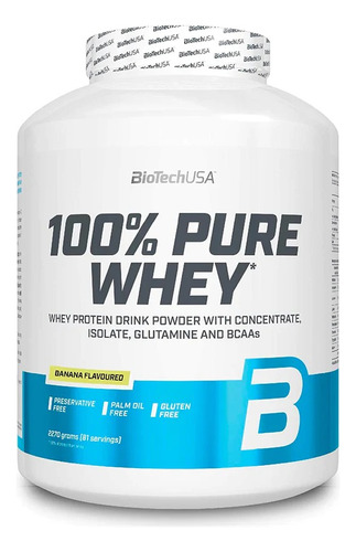 Proteina 100% Pure Whey 5lbs Banana - Biotechusa 