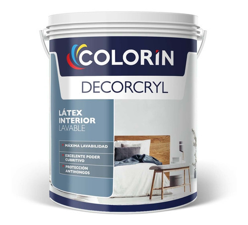 Latex Lavable Blanco Mate Decorcryl Antihongos 20 Lts