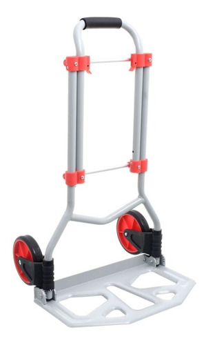 Imagen 2 de 6 de Carrito Carretilla Zorra 60kg Plegable Practica Metalica