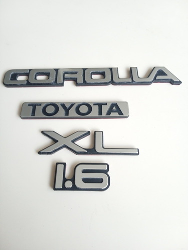 Kit En Letras Números Toyota Corolla Araya Avila Baby Camry 