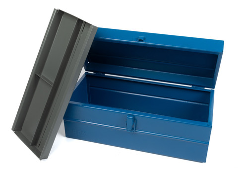 Imagen 2 de 4 de Caja De Herramientas Metalica Con Bandeja Azul Nº4 Efm
