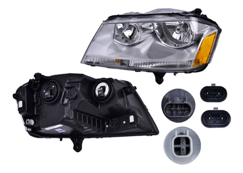 Dodge Avenger 08-14 Faro Depo Cromado