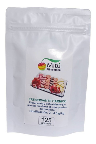 Conservante Antioxidante Cárnico Embutido 125g