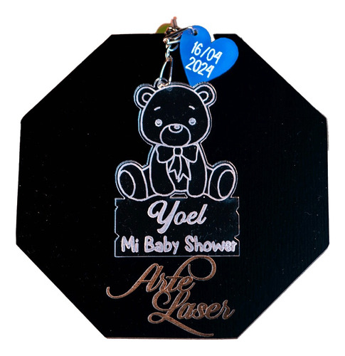 40 Llaveros Oso Osito Para Nene Personalizado Souvenir