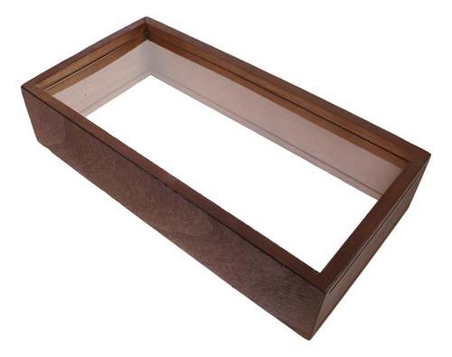 - Para Caja De Sombra, Marco De Fotos, Soporte Color Madera