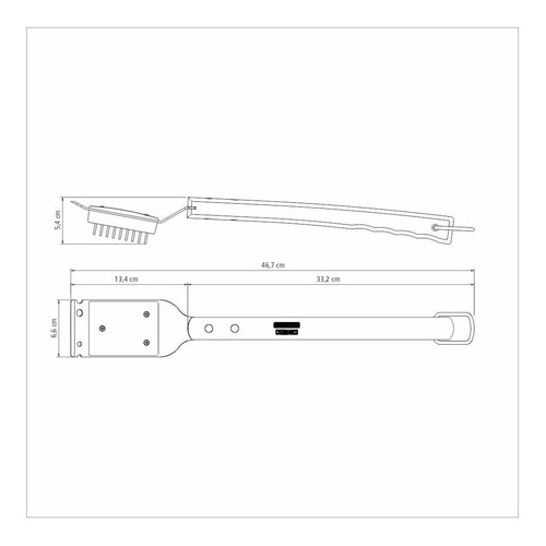 Imagen 3 de 7 de Cepillo Para Parrilla 44.3 Cm, Churrasco Tramontina