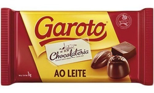 Barra De Chocolate Da Garoto 1kg Chocolate Em Barra Ao Leite