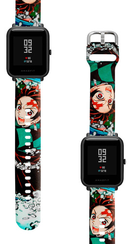 Correa Compatible Con Amazfit Bip Lite Anime Kimetsu Tanjiro