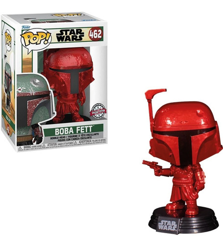 Funko Pop Star Wars Boba Fett Red Chrome Special Edition