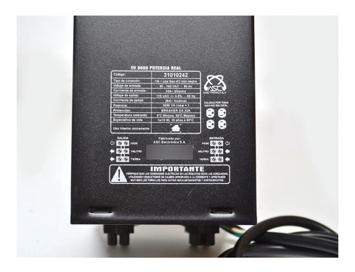 Regulador Voltaje Ev 3000 Watts Reales 110 Voltios Magom