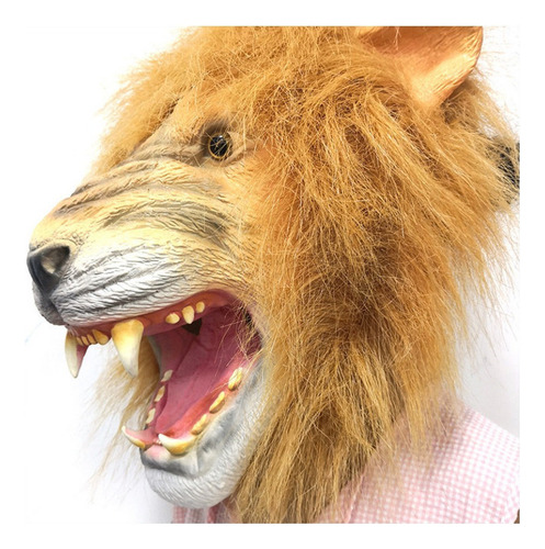 Z Máscara De Fiesta De Terror Máscara De León Látex