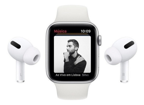 Imagem 8 de 8 de Apple Watch Series 6 (GPS+Cellular) - Caixa de alumínio cinza-espacial de 44 mm - Pulseira esportiva preto