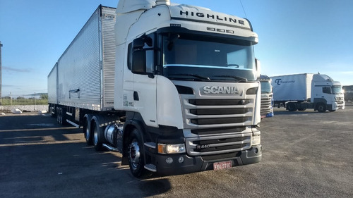 Imagem 4 de 10 de Scania R 440 6x4 2014 / 2015 Highline Bug Leve Único Dono