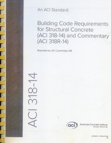 Building Requirements - American Concrete Institute - A C I