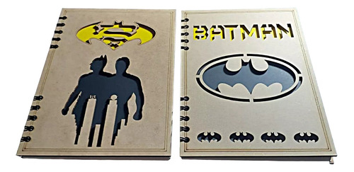 Cuadernos En Mdf Batman Cuadriculado Y Ecologicos