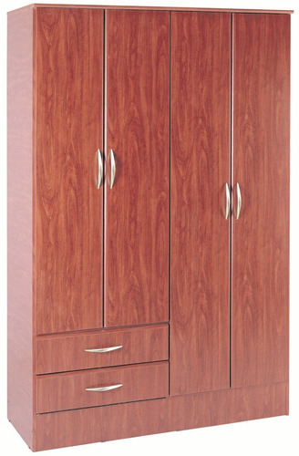 Imagen 1 de 1 de Placard Platinum 914 color cedro de melamina con 4 puertas batientes