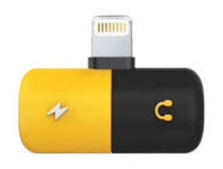Adaptador Lightning Macho + Carga + Auricular