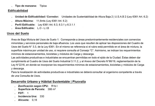 Lote De 8,66 X 44,00 Irigoyen Al 2000