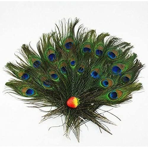 Herebuy8 40pcs Plumas De Ojos De Pavo Real Naturales Reales