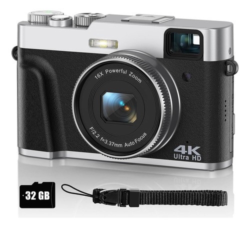 Cámara Digital 4k Para Fotografía, Cámara De Enfoque Automát