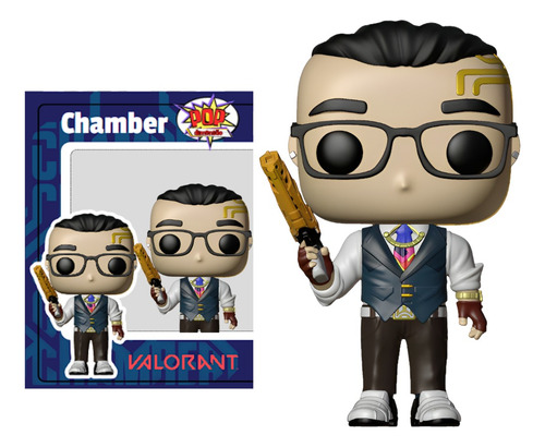 Chamber Valorant Estilo Funko Pop Com Base +caixa !!