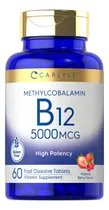Comprar Suplemento Carlyle de metilcobalamina y vitamina B12 5000 mcg 60 T