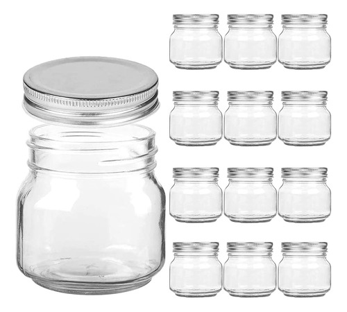 Yomarket Mason Jars Regular Mouth 8 Oz Frascos De Vidrio Tra