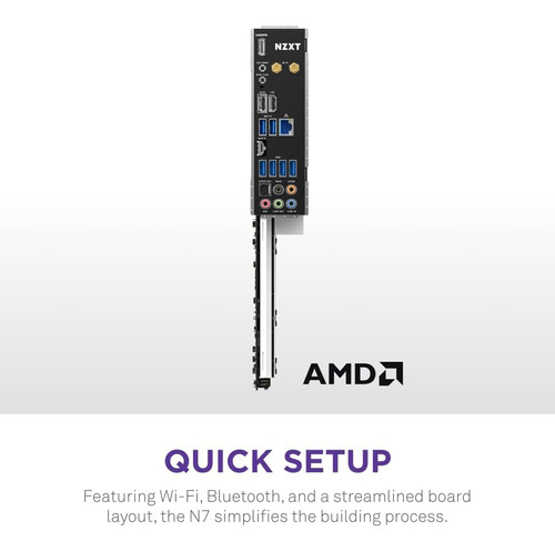 Nzxt N7 B650e - Chipset Amd B650 - Soporta Amd Ryzen 800...