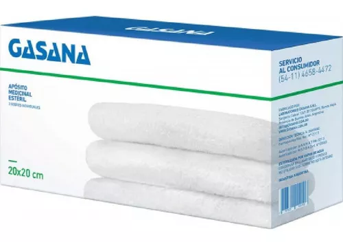 Gasana Gasa Hidrófila Tubular 15 X 15cm 8 Sobres X 6 Trozos En FarmaPlus -  FarmaPlus