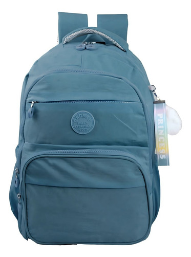 Mochila Escolar Feminina Juvenil Casual Sacray C/ Chaveiro Cor Azul-celeste