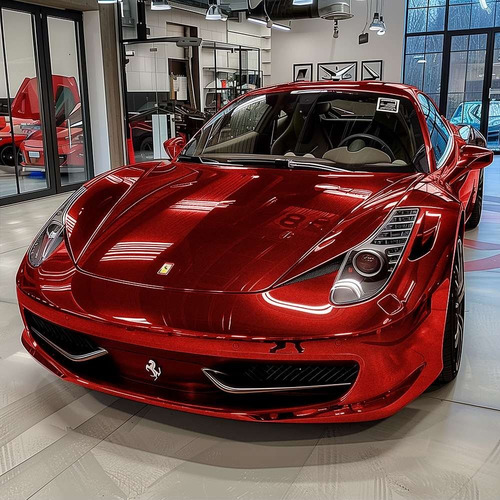 Vinil Automotriz Full Wrap Red Ruby Metallic 1,52x18 M Color Ruby Red