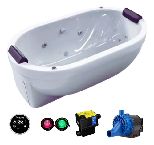 Ofurô Duplo C/ Hidro E Aquecedor+ Cromoterapia Varias Medida