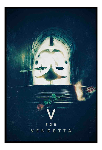 Cuadro Poster Premium 33x48cm V For Vendetta V De Venganza