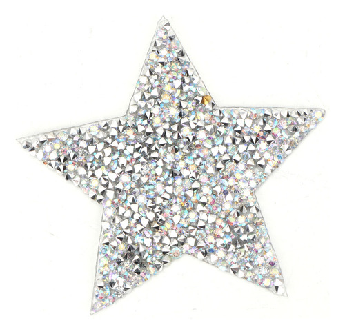 10pcs Rhinestone Estrella Apliques Plancha Ropa Parche Para