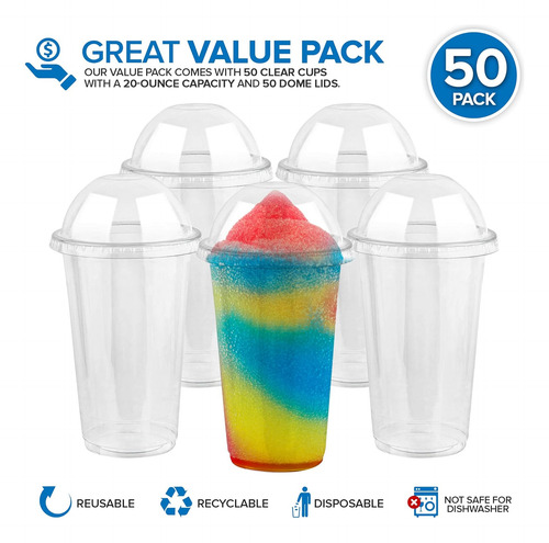 Vasos Desechables Stock Your Home, Para Postres, 50 Piezas