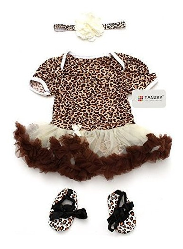 Tanzky Baby Girls Dress 3 Piezas Conjunto Con Diadema