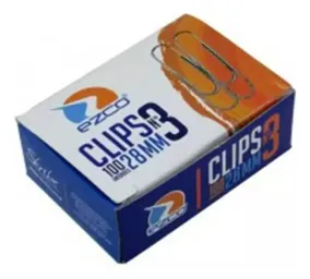 Broches Clips N3 X 100 Unidades Ganchito Niquelados
