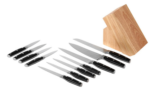 Set De Cuchillos Con 19 Piezas Vasconia Prima Negro