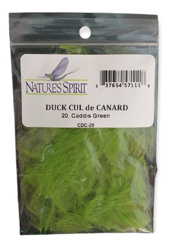 Cdc Cul De Canard Plumas Atado Moscas Natures Spirit Verde