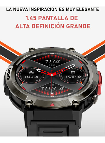 Reloj Inteligente S100 Para Hombre, Reloj Deportivo Con Led