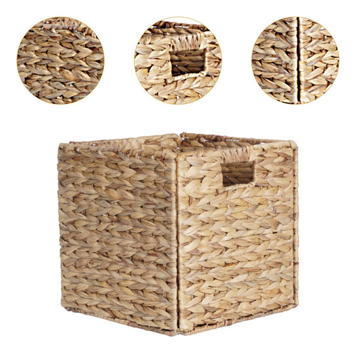 Cesta De Almacenamiento Plegable De , 25cmx25cmx25cm