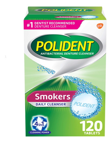 Polident Smokers Tabletas Efervescentes, Antibacterianas, Pa