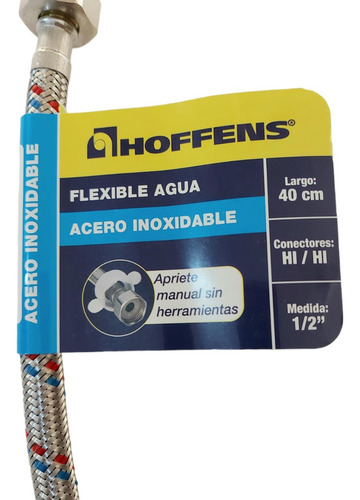 Flexible Agua Hi-hi 1/2 40cm Acero Inoxidable Hoffens