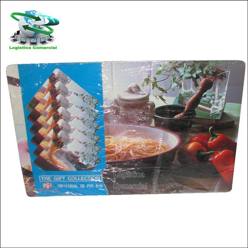 Juego De 6 Manteles Individuales + 6 Posa Vasos Cocina Hogar