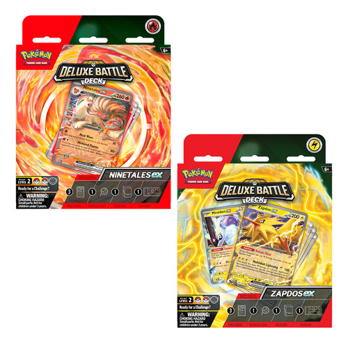 Cartas De Pokemon Tcg Ninet Ex/zapd Ex Dlx Bat - Inglés