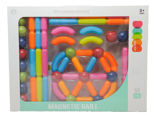 Juego Magnético De 64 Piezas