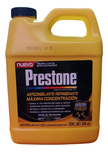 Coolant Prestone 97% Concentrado 946 Ml