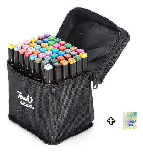 Lápiz De Aceite Dos Cabezas Bolsa De Hombro Con Base 48pcs