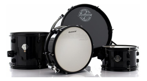 Bateria Ludwig Pocket Kit By Questlove Signature Black Spark